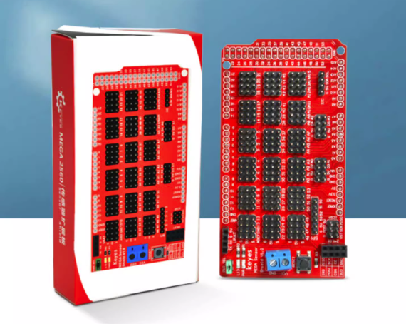 適用於Arduino MEGA2560擴展板 引腳拓展板 舵機傳感器模塊直插板