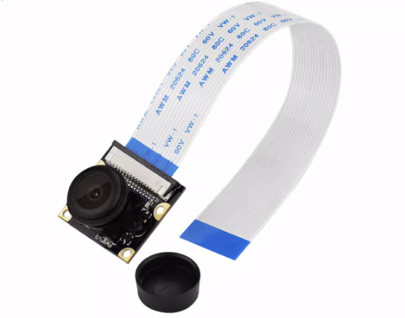 適用樹莓派Raspberry Pi 4B/3B+魚眼廣角紅外夜視攝像頭可調焦距